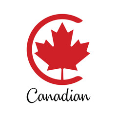 canadian logo element, canadian logo template, canadian logo vector