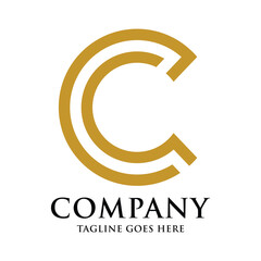 CC logo element, CC logo template, CC logo vector