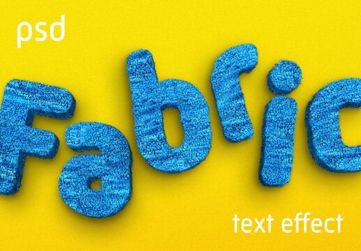 Fabric text effect