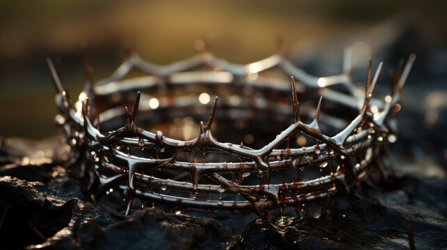 Thorns of Reflection: A Close-Up Encounter. Generative AI