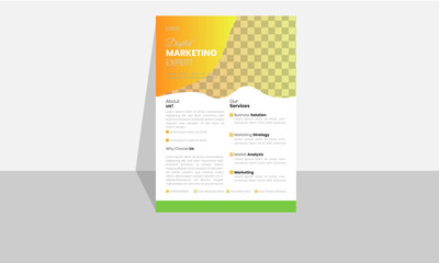 Vector design Corporate Business Flyer Layout.