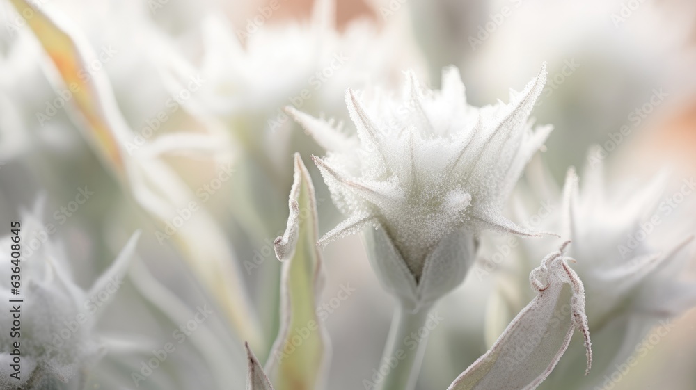 Poster a close up of macro photography of nature in dull style with a soft focus. generative ai image aig30