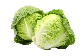 Fototapeta premium Cabbage isolated on white background. Generative AI