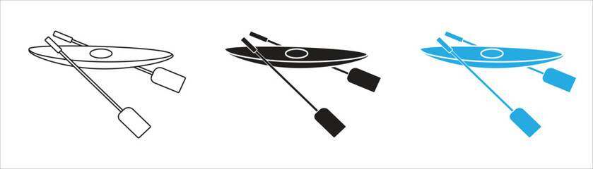 icon kayak boat