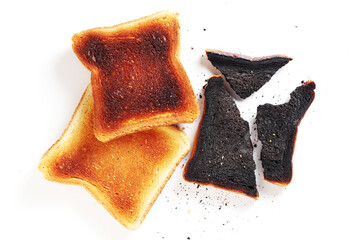 Slices of toasted bread