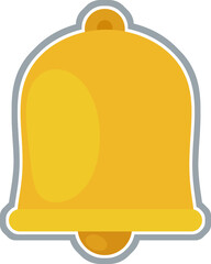 Cartoon christmas ornament or simple bells isolatedillustration for children