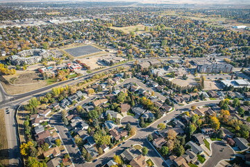 Mirror Reflections: Lakeview, Saskatoon, Saskatchewan Aerial Tapestry