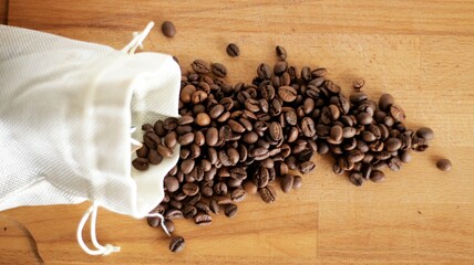 bolsa de cafe en grano