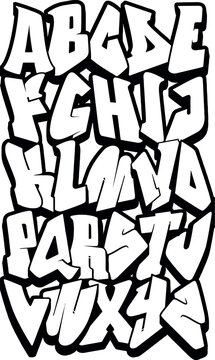 free graffiti letters vector