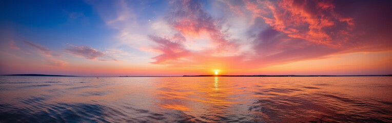 Obraz premium sunset over the sea