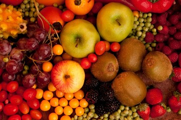 A lot of different fruit