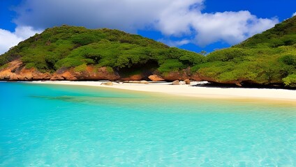 Fototapeta premium 綺麗な海と島