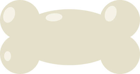 cartoon scene with funny bone isolated illustration for children