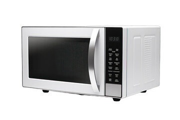 Modern Microwave isolated on white background. Generative AI