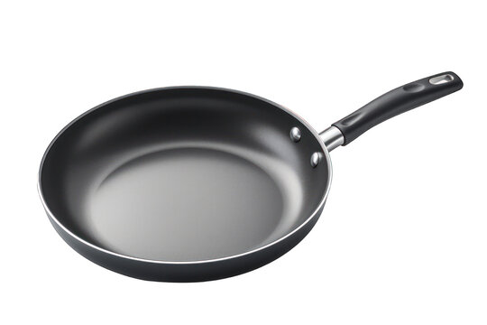 modern nonstick frying pan isolated on white background. Generative AI