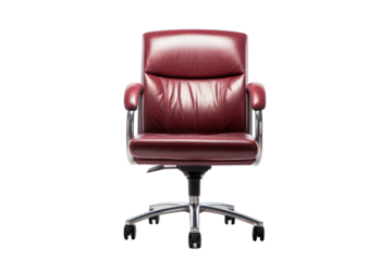 office chair isolated on white background. Generative AI