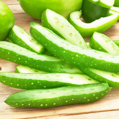 green cucumber vegetable fruit isolated
