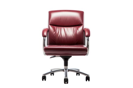 office chair isolated on white background. Generative AI