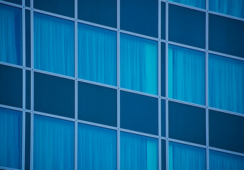 Modern facade of an office building.