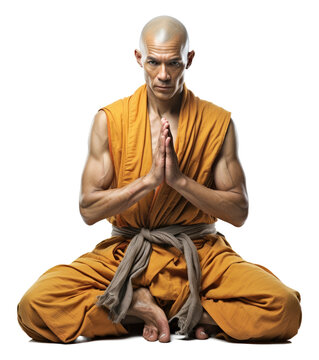 recommend clip art: Shaolin Monk Praying Isolated on Transparent Background
                    