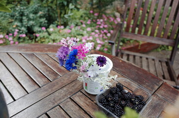 wild flowers on the table