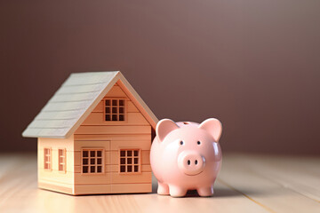 piggy bank and house