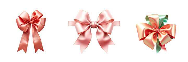 transparent background with festive ribbon
