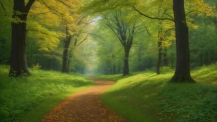 Tranquil Forest Trail: A Journey Through Nature's Canopy