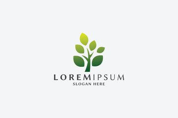Fototapeta premium Gold Nature Tree Pro Logo Templates 