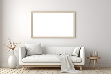 Minimalistic Appeal: Stylish Interior Decor Mockup, generative ai