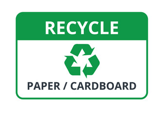 Recycle Paper Cardboard Symbol
