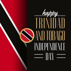 Fototapeta premium Premium Vector | Vector illustration for trinidad and tobago independence day