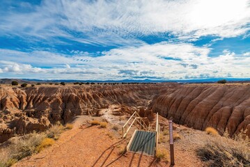 Cathedral Gorge state park with its patterns made erosions of bentonite clay, Nevada