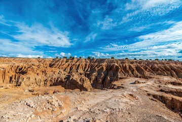 Cathedral Gorge state park with its patterns made erosions of bentonite clay, Nevada