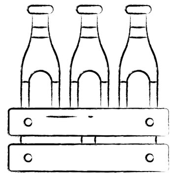 Hand drawn bar icon