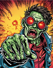 Halloween Monster - Zombie portrait