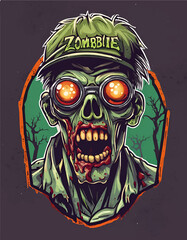 Halloween Monster - Zombie portrait