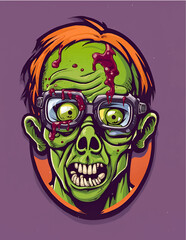 Halloween Monster - Zombie portrait