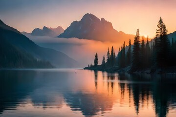 sunrise on the lake