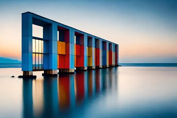 Obraz premium colorful huts