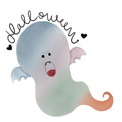 Colorful monster in the Halloween theme