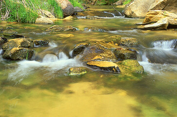 Naklejka premium Cascading Water on the Escalante River