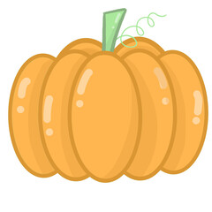 line cartoon pumpkin