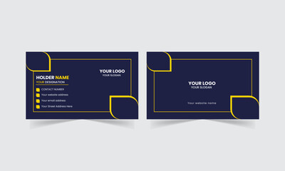 Modern and Simple Business card template design for corporate business