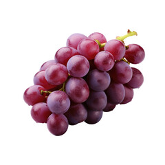 Fototapeta premium red grapes bunch isolated on white background. Generative AI