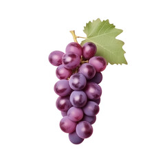 Fototapeta premium grapes bunch isolated on white background. Generative AI