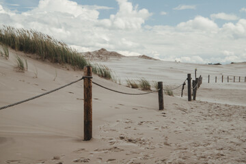 Slowinski National Park in Poland, moving dunes