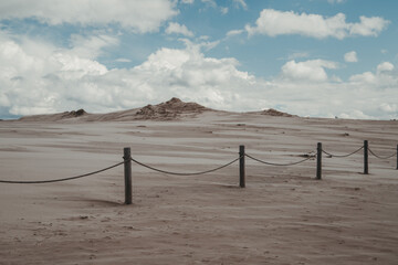 Slowinski National Park in Poland, moving dunes