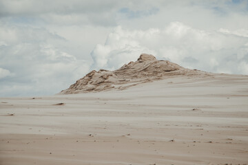Slowinski National Park in Poland, moving dunes