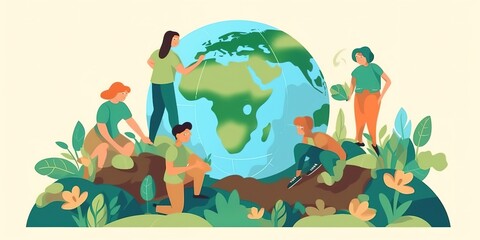 world environment saving concept